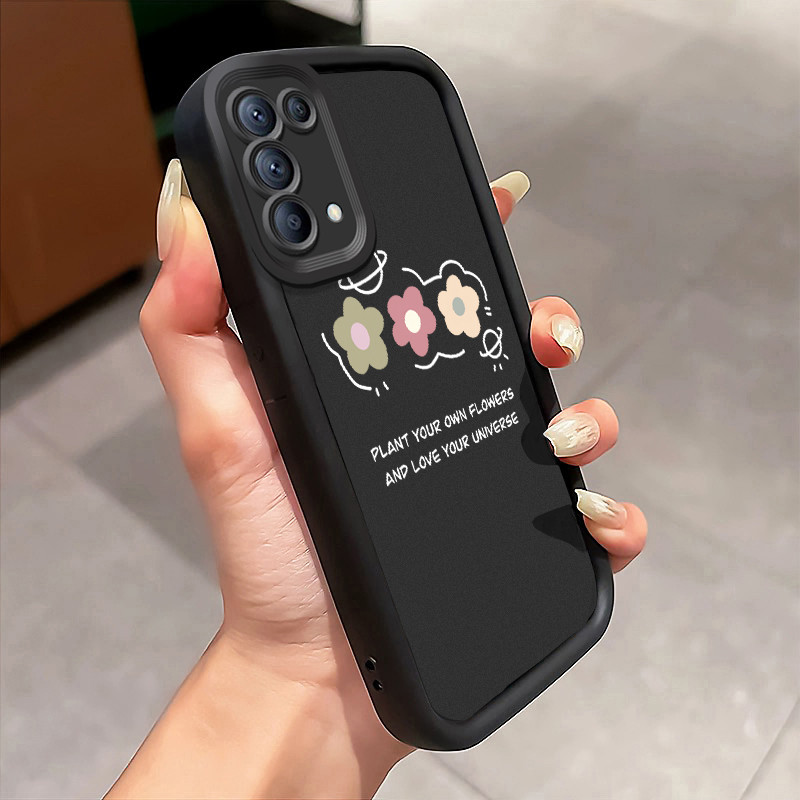 Casing Hp OPPO Reno 5 4G Reno 5 5G Reno5 Reno 5K 5G Reno5 K Find X3 Lite Case Casing Tiga Bunga pola