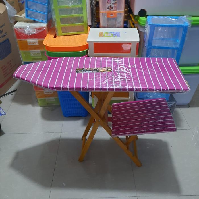 MEJA SETRIKA / PAPAN SETRIKA / MEJA GOSOK KAYU / MEJA