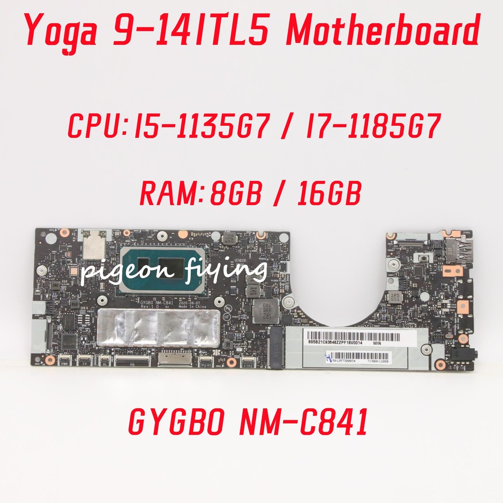 Gygb0 Nm-C841 For Lenovo Ideapad Yoga 9-14Itl5 Laptop Motherboard