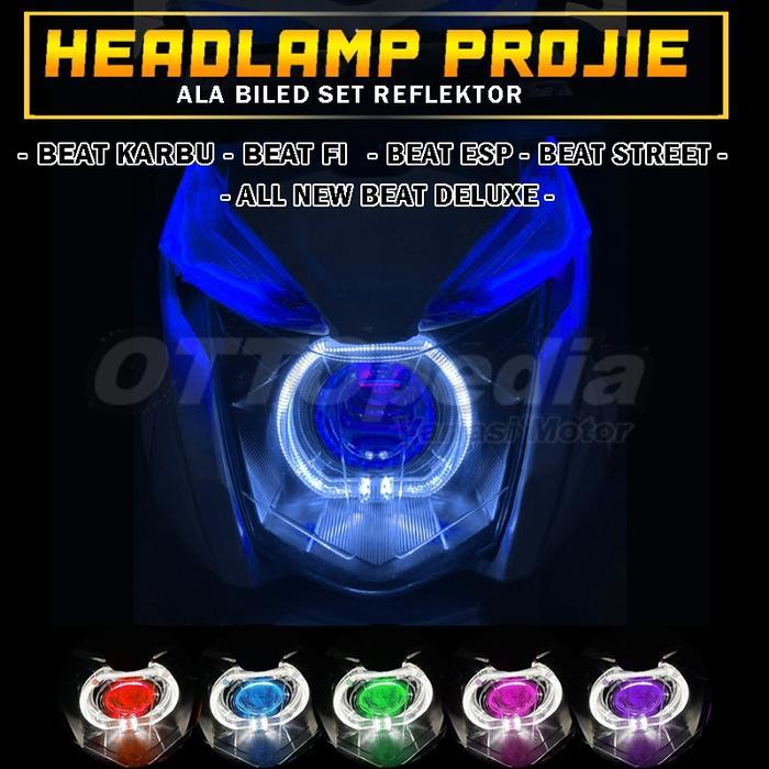 ~~~~~] Headlamp Projie Ala Biled BeAT karbu Beat fi Beat Street Beat New Deluxe lampu Depan