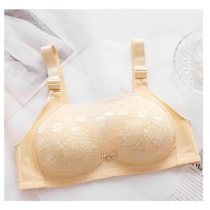 Bra kemben Renda BH Busa Tipis Tanpa Kawat 4 Kaitan Busa Tipis