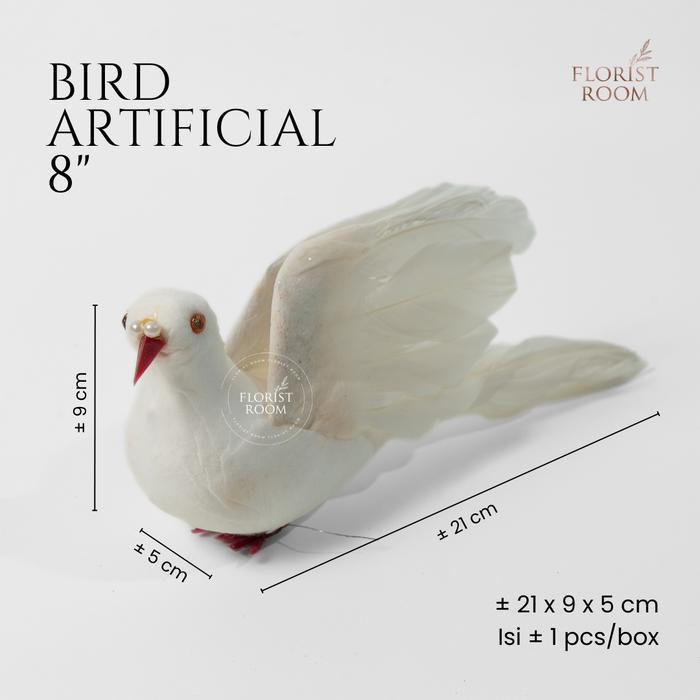 Bird Artificial 8" - bird artificial - burung palsu - hiasan - dekorasi