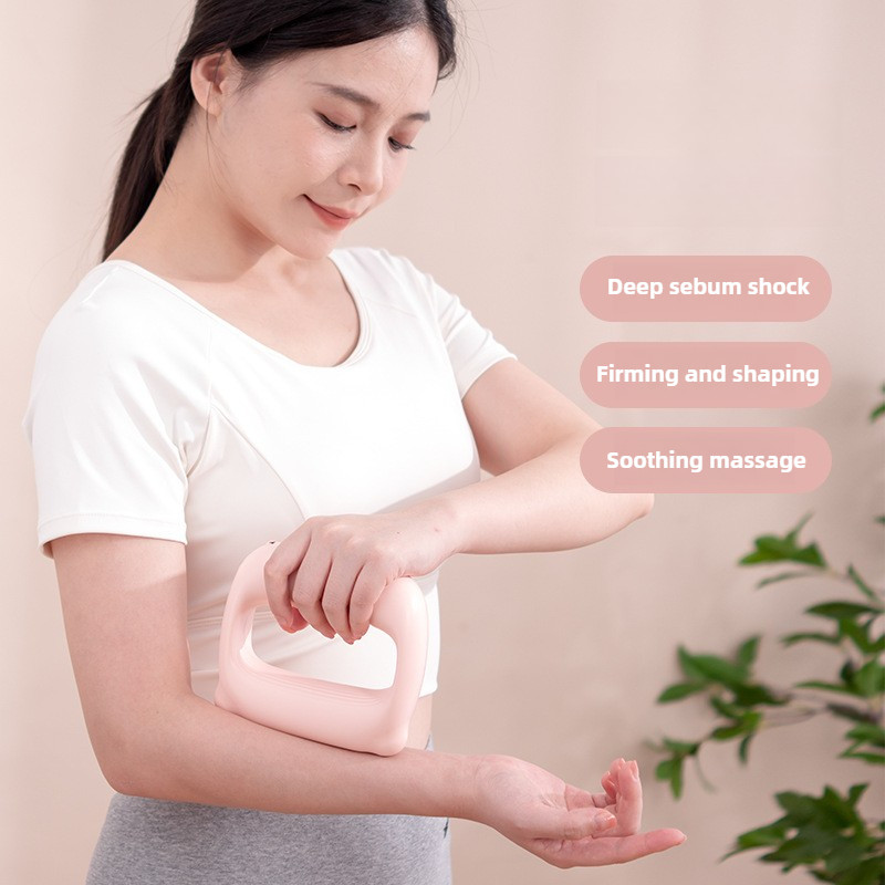 Portable Percussion Fascia Ring USB Charging Massage Belt Vibrating Neck Membrane Massage Relaxation