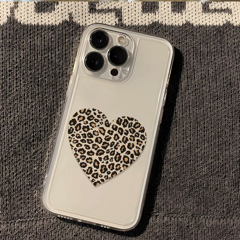 Casing Transparan – Motif Marmer Abu-Putih & Sentuhan Glitter Halus Berlaku Untuk Tpu Casing Ponsel 