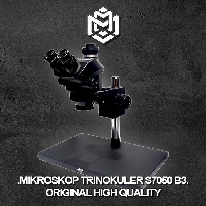 MIKROSKOP TRINOKULER 99P GSM S7050 - B3 + LAMPU MIKROSKOP / MIKROSKOP