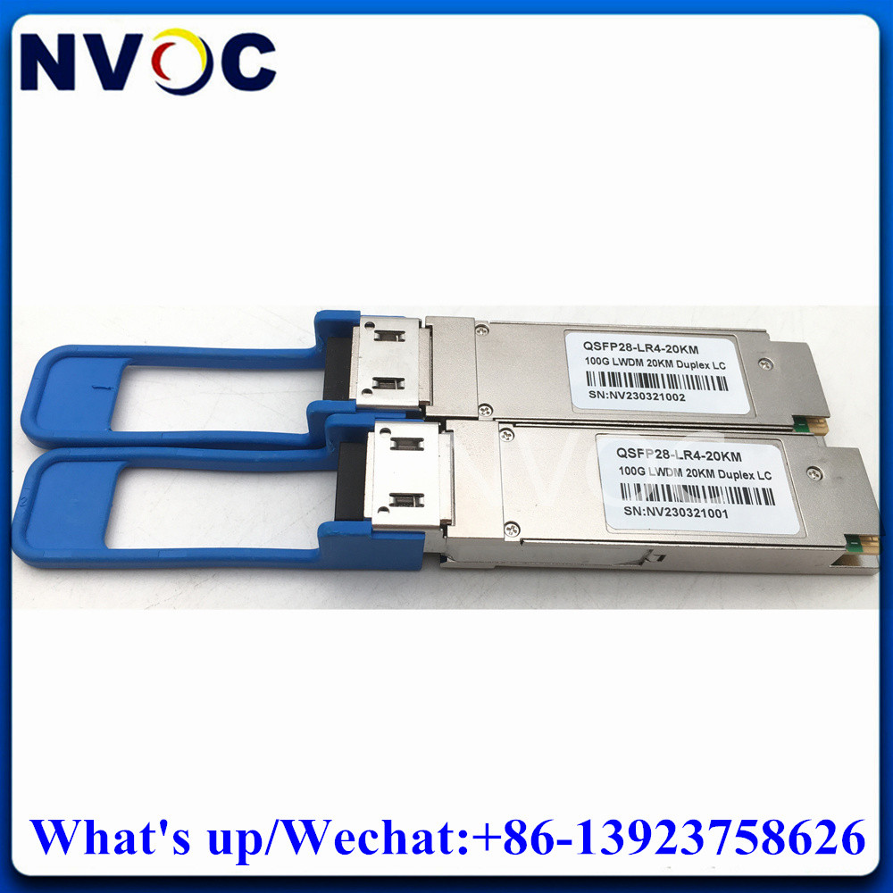 - 2Pcs 100Gb/S 20Km Single Mode Gbic Qsfp28-100G-20Km Hot Pluggable