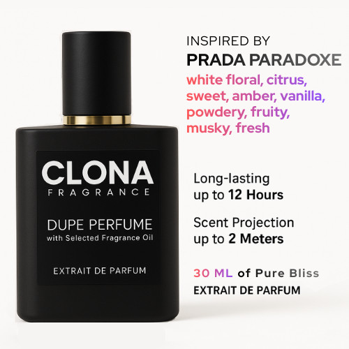 Extrait Parfum Prada Paradoxe - Dupe Inspired Perfume Clona Fragrance"