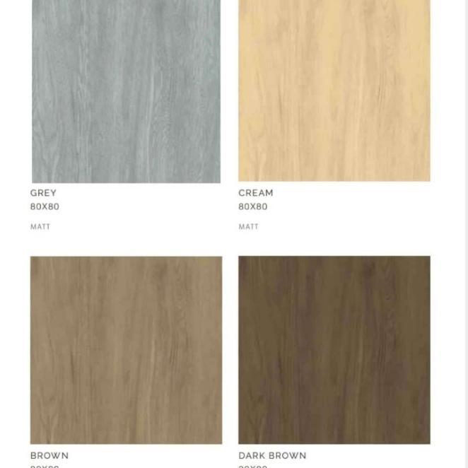 GRANIT LANTAI MOTIF KAYU 80X80 MATT