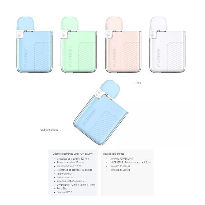 UWELL POPREEL PK1 POD KIT 13W 520MAH AUTHENTIC 100% BY UWELL PRICE