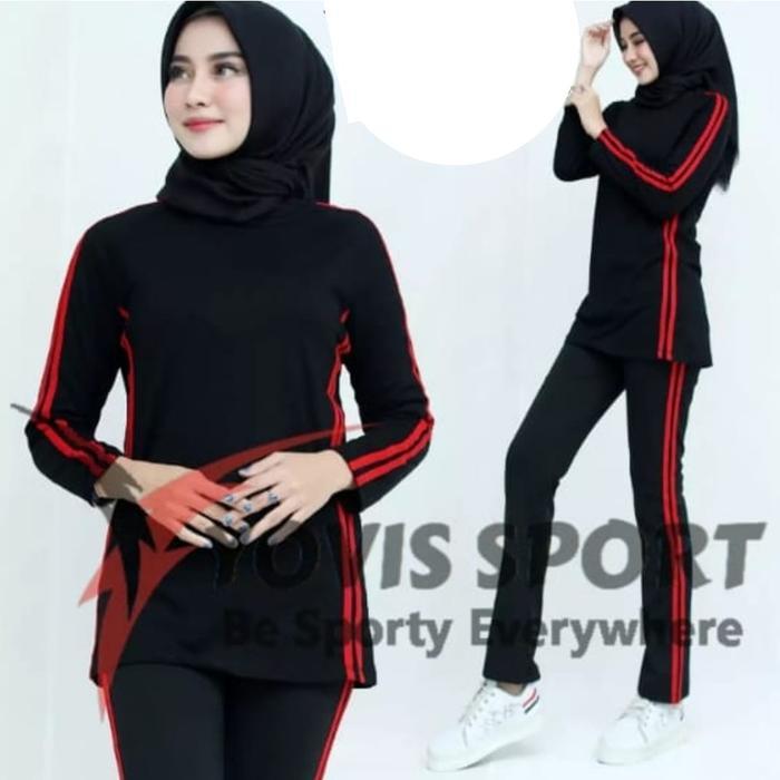 dowg- Setelan Baju Olahraga Yovis/Setelan Olahraga Wanita/Setelan Baju Olahraga Yovis/Baju