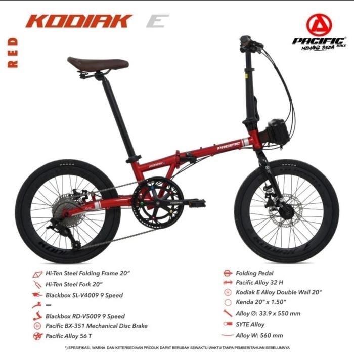 Sepeda Lipat Folding Bike 16 Pacific Kodiak 2.0 Kodiak E