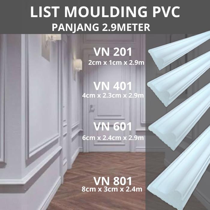 list wall moulding pvc