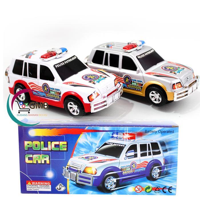 MAINAN ANAK LAKI MOBIL POLISI MUSIK SIRINE 209B POLICE CAR BO LAMPU MENYALA MAINAN ANAK