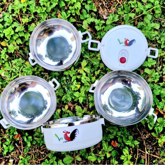 RANTANG 4 SUSUN AYAM JAGO LUNCH BOX STAINLESS 4 LAYERS
