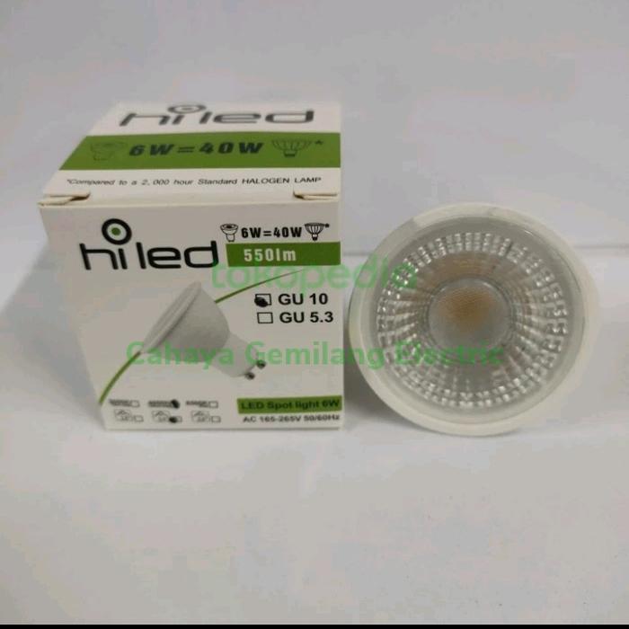 Sale Lampu Led Gu10 Mr16 Gu.10 Hiled 6W 6Watt Cob Spotlight Halogen Sorot