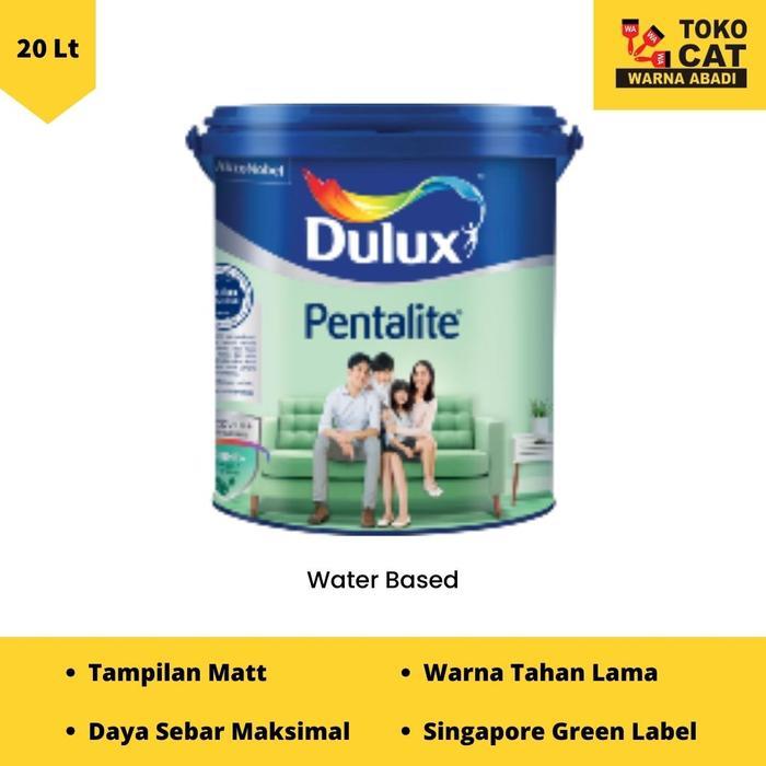 CAT DULUX PENTALITE ANTIBACTERIAL 20 LITER BRILLIANT WHITE 2290