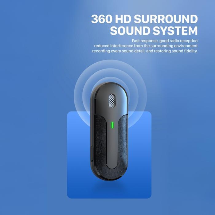 Kiip M8 Microphone Mic Wireless Clip On Dual Portable Type C Lightning