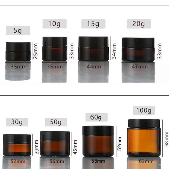 snvk- Jar Amber Glass 50Gr / Botol Jar Pot Cream 50Gr Kaca Amber