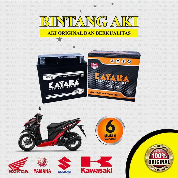 Aki Motor Vario 150 KAYABA GTZ7S Accu Kering Aksesoris Kendaraan