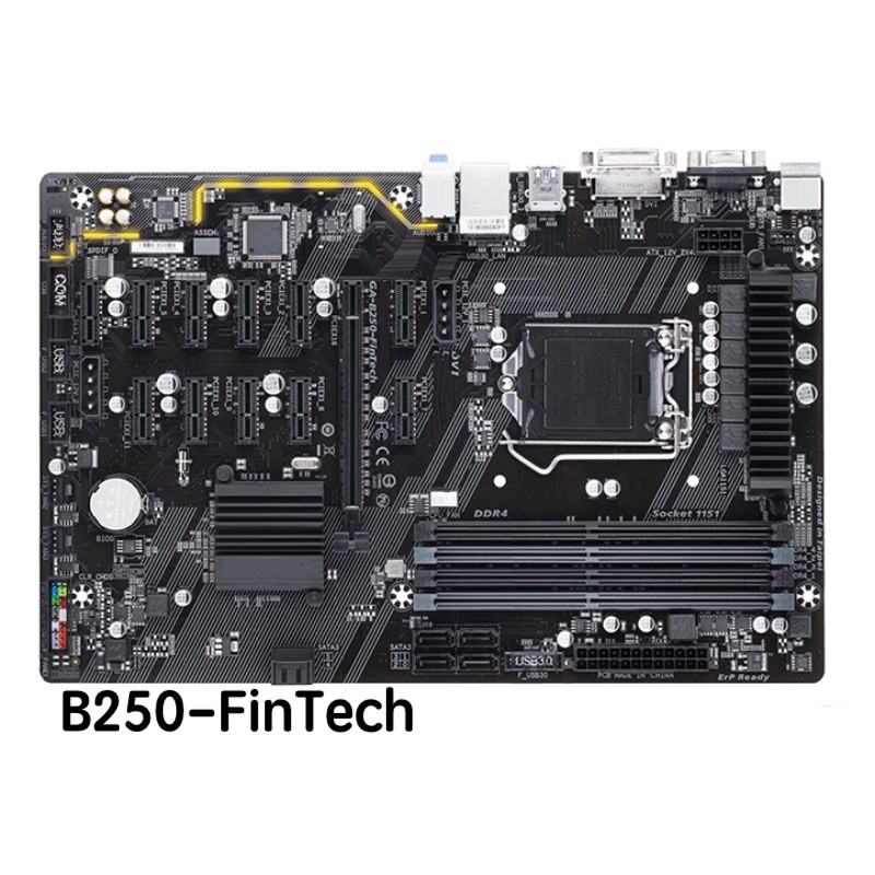 For Gigabyte Ga-B250-Fintech Motherboard B250 Fintech Lga 1151 Ddr4