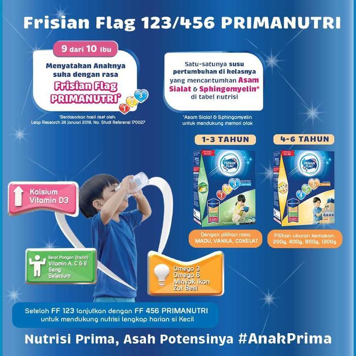Frisian Flag Primagro 1+ (1-3 tahun) 750 gr Rasa Vanila madu coklat susu Anak anak Lactogrow