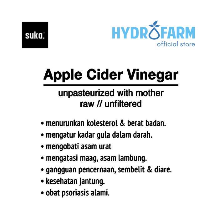Suka - Apple Cider Vinegar With Mother / Cuka Apel (475Ml)