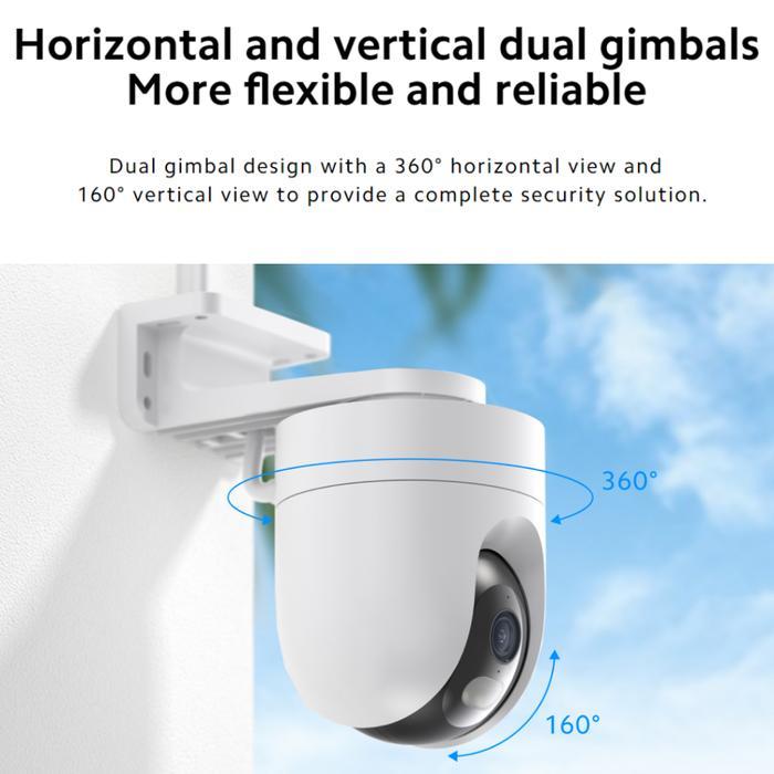 yn99f- Xiaomi Outdoor Camera Cw400 4Mp 2.5K Kamera Cctv Outdoor 360 Ip66 Waterproof Ai Human