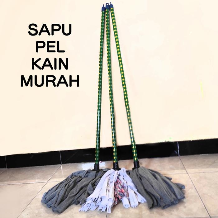 Sapu Pel Kain Lantai Tongkat Panjang