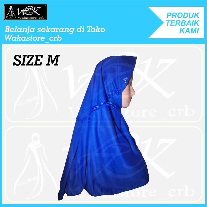 New- Kerudung Hijab Sekolah Anak Warna BIRU ELEKTRIK TK SD SMP SMA DEWASA