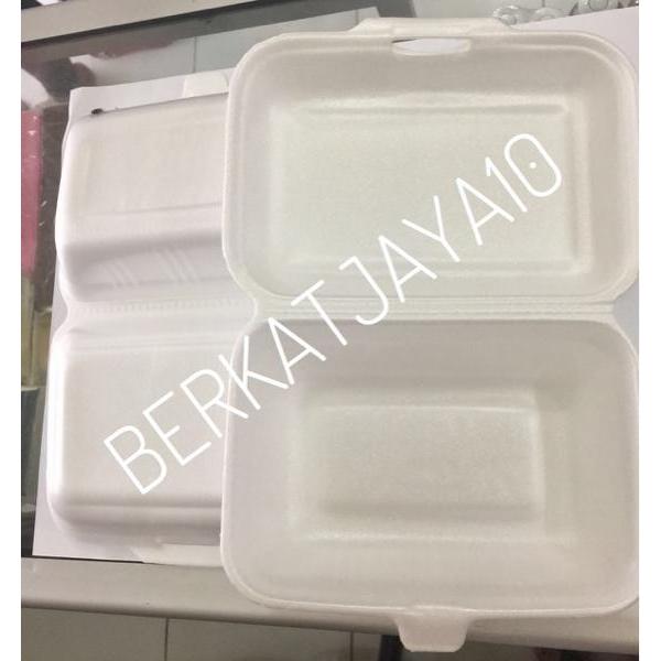 r5o1wh- Styrofoam Bubur Sterofoam Fom Gabus Persegi Panjang Box Nasi