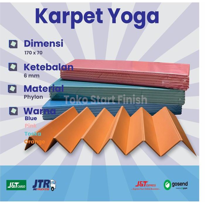 KARPET YOGA / MATRAS YOGA / MATRAS LIPAT / MATRAS CAMPING / SLEEPING PAD / MATRAS CAMPING LIPAT