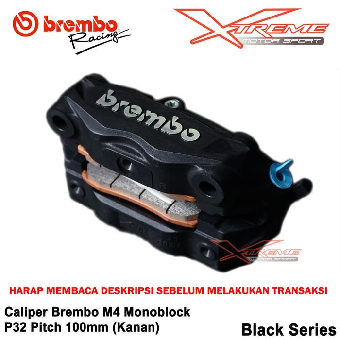 Kaliper Brembo Radial M4 P32 100Mm Kanan / Kiri Original Italy Brembo Universal