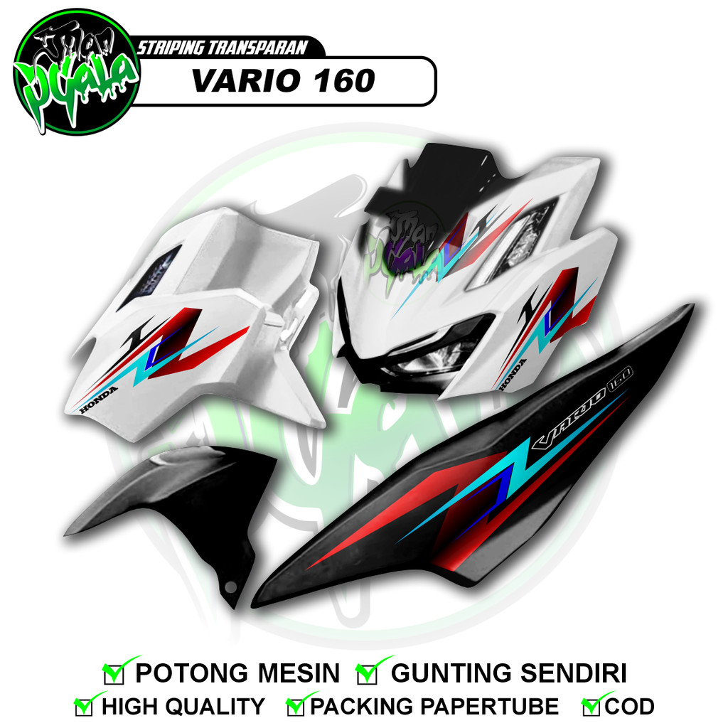 STRIPING MOTOR HONDA VARIO LED NEW 160 VARIASI TRANSPARAN