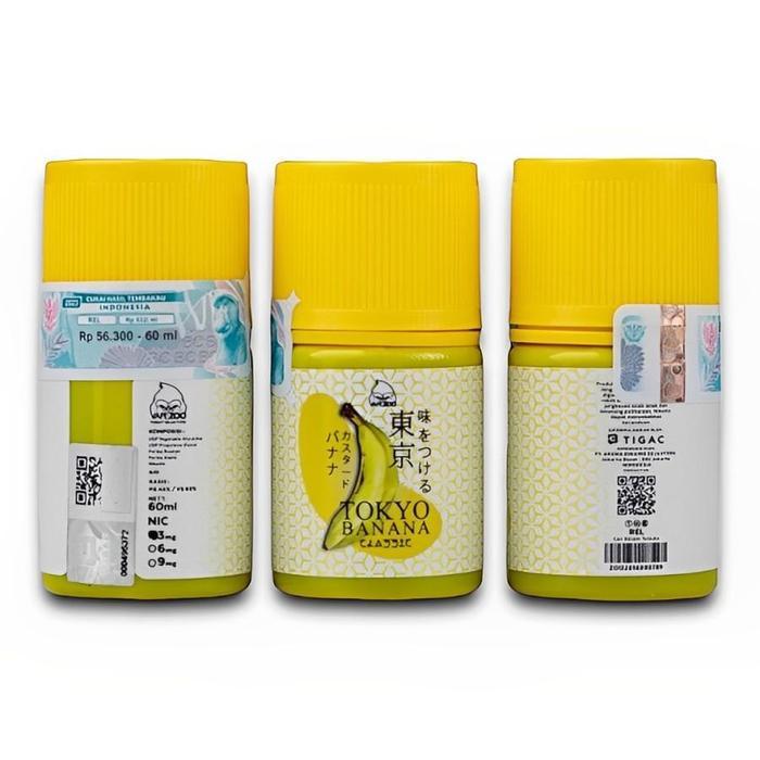 VAPEZOO TOKYO BANANA CLASSIC 60ML FREEBASE RASA PISANG