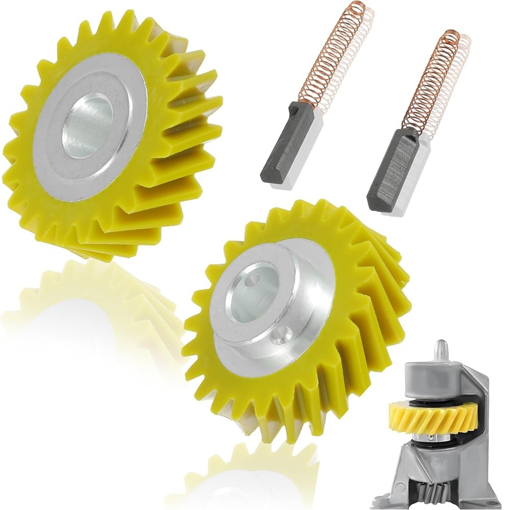 W10112253 Mixer Worm Gear Agitator Carbon Brush Compatible With Whirlpool & Kitchenaid Mixers