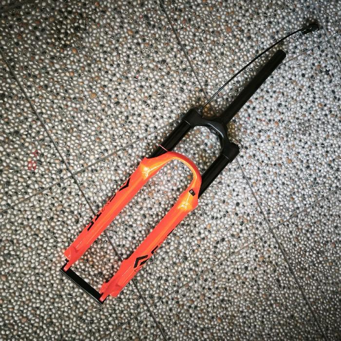 FORK SYTE 27.5 SEPEDA MTB AIR LOCK OUT ANGIN STANCION HITAM OVERSIZE 28.6 REMOTE LOCK