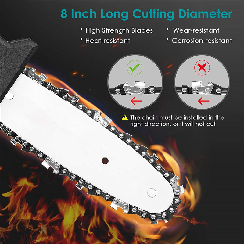 8 Inch Brushless Electric Chain Saw Mini Handheld Pruning Saw