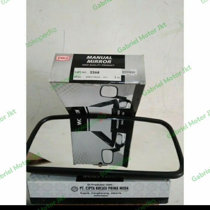 Kaca Spion Mercy Truk Klem Tiang Kotak Panjang 2268 Emgi