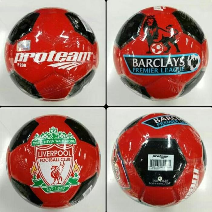 BOLA SEPAK KAKI SIZE 4 PROTEAM ORIGINAL GAMBAR LOGO CLUB BOLA