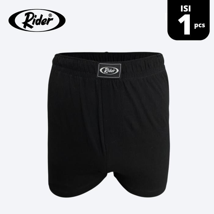 mguf- Celana Dalam Rider Premium Boxer Katun R812Bht Hitam