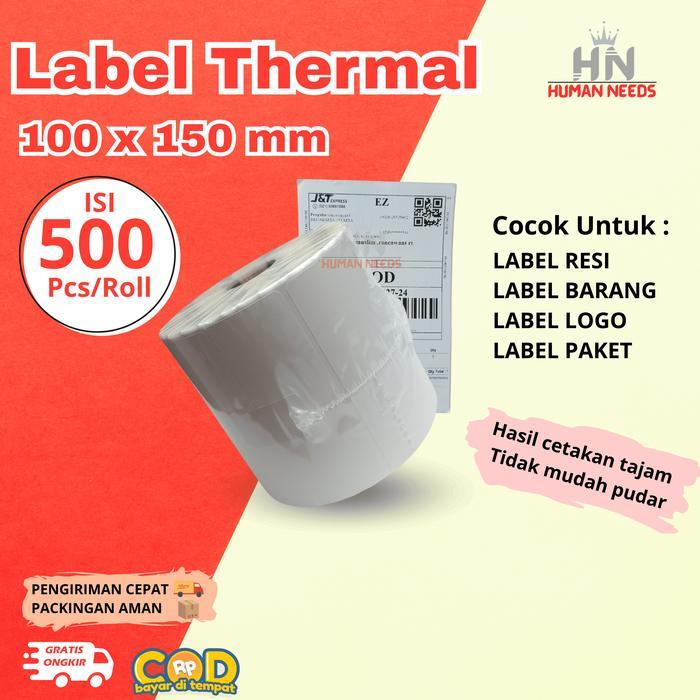 Kertas Thermal 100X150 500Pcs/Sticker Thermal/Label Thermal/Kertas A6
