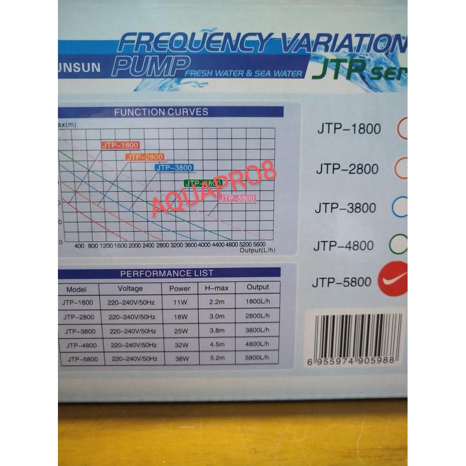 Pompa Air Kolam Power Head Sunsun JTP 5800 Sun sun JTP 5800 Original