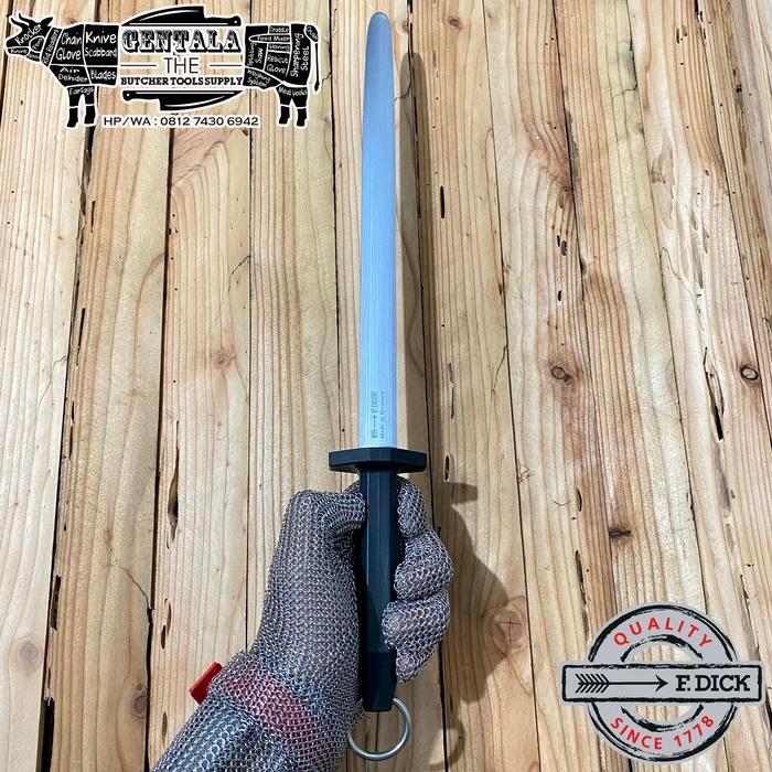 asahan f. dick eurocut sharpening steel regular cut oval 30cm kode 200