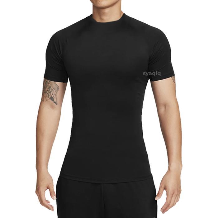 ourxx- Baju Baselayer Pria Manset Tangan Pendek Olahraga Gym Futsal Sepakbola