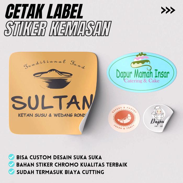 Cetak Stiker Label Toko Olshop Custom