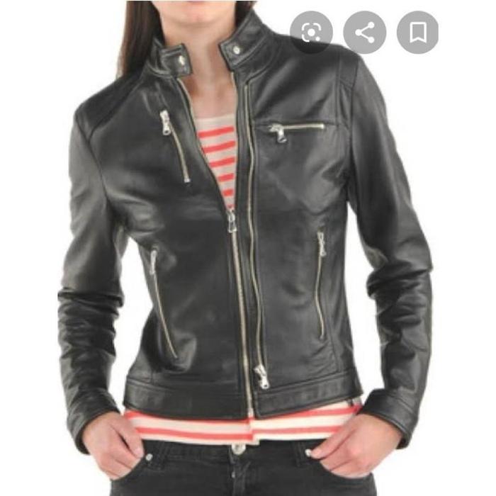 Jaket semi kulit wanita untuk motor anti air dan angin jaket turing wanita jaket motor wanita jaket