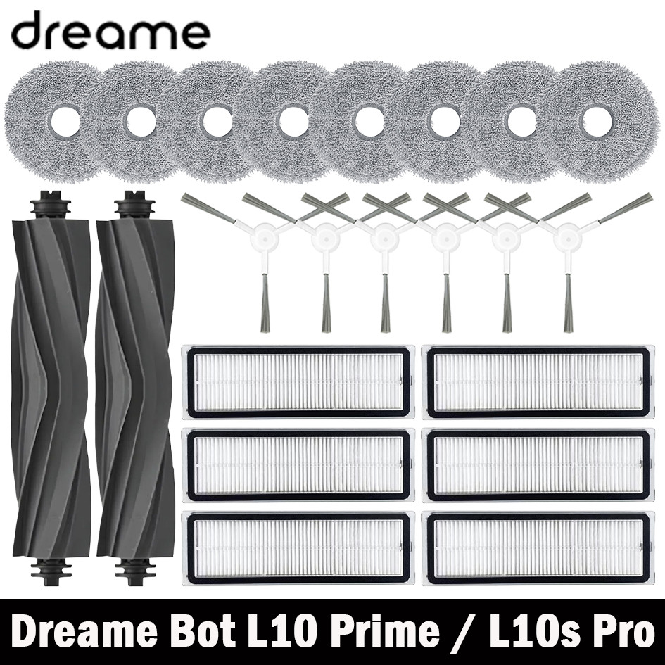 Dreame Bot L10 Prime / L10S Pro / L10 Pro Accessories Main Brush Hepa Filter Mop Cloth Robot