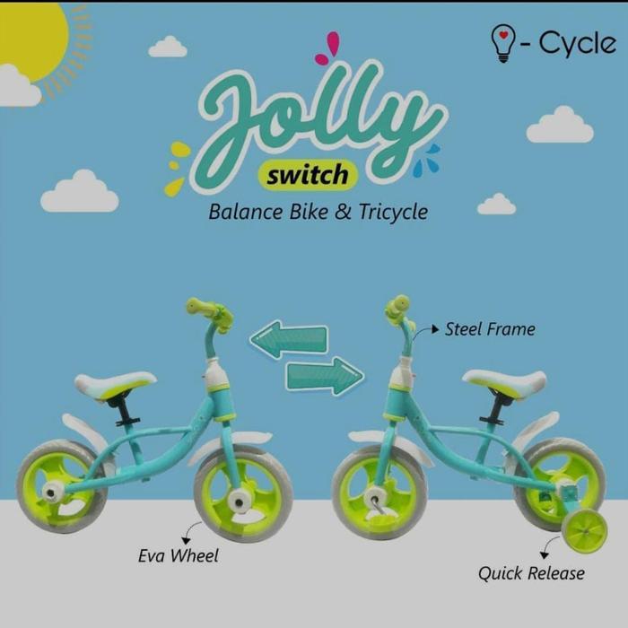 Icycle Jolly Sepeda anak 3in1