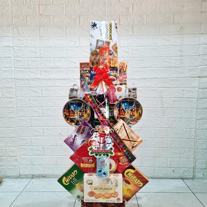 GIFT [FREE UCAPAN]PARCEL NATAL TEA SET KERAMIK SNACK PREMIUM TERLARIS MEDAN