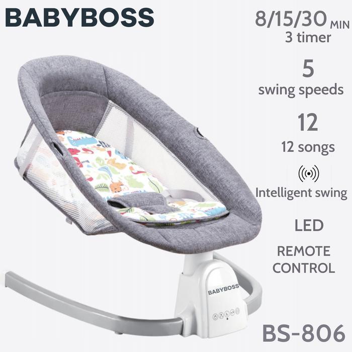 Babyboss Bs-806 Ayunan Bayi Automatic Baby Swinger Chair Swing Bed